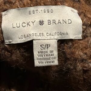 Lucky Brand Shaker Knit Raglan Cardigan Sweater Size Small